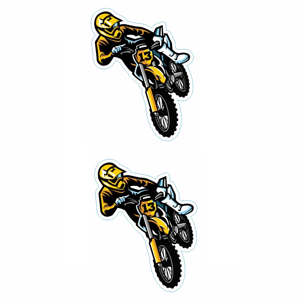 برچسب بدنه موتور سیکلت طرح MOTOR کد 03 بسته 2 عددی