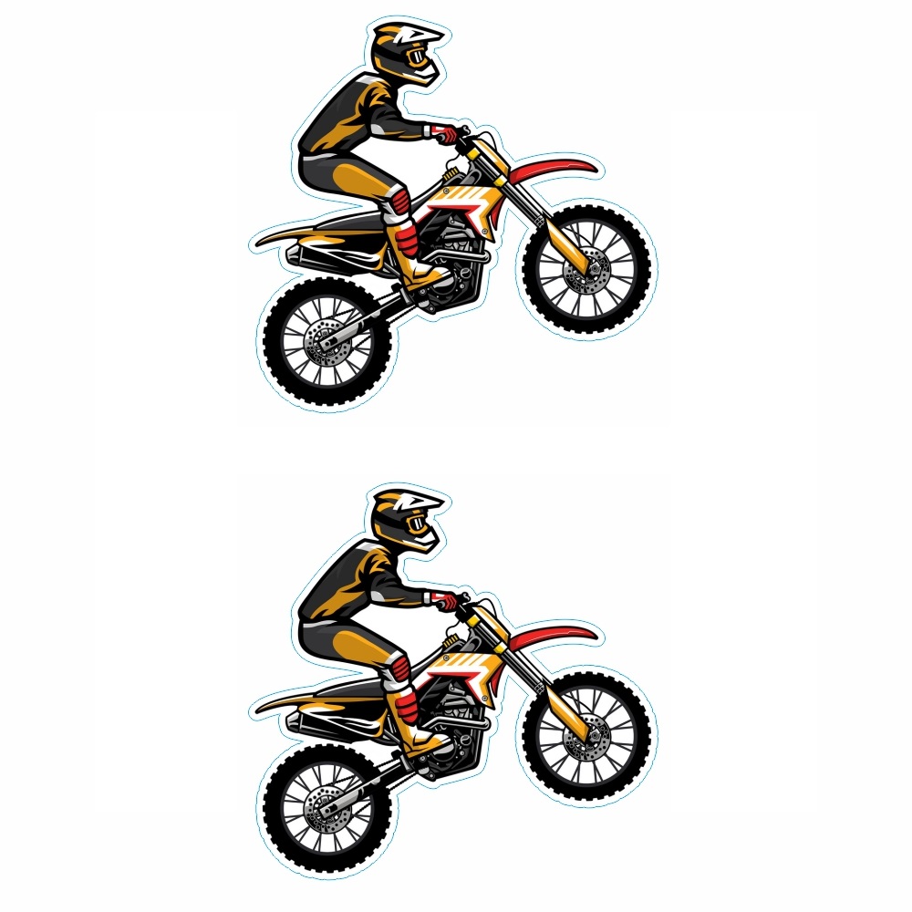 برچسب بدنه موتور سیکلت طرح MOTOR کد 02 بسته 2 عددی