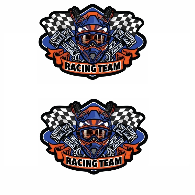 برچسب بدنه موتور سیکلت طرح RACING TEAM کد 1 بسته 2 عددی