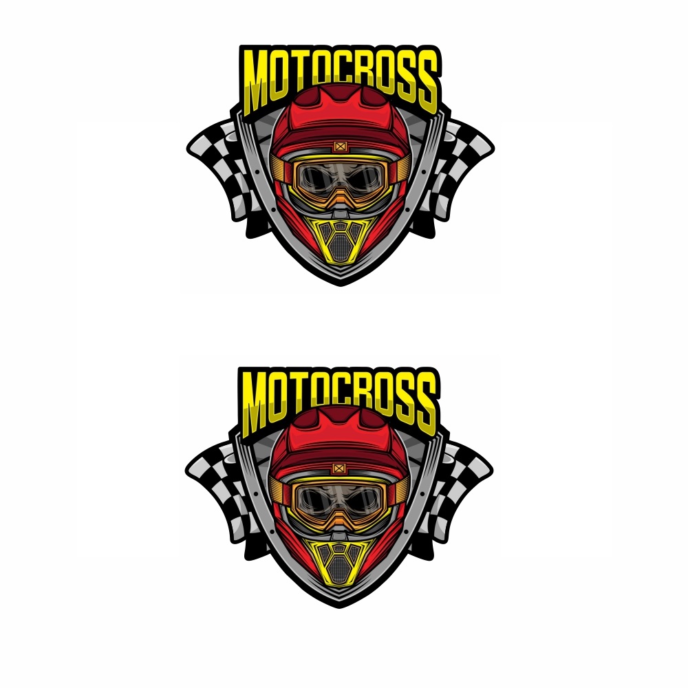 برچسب بدنه موتور سیکلت طرح MOTOCROSS کد 105 بسته 2 عددی