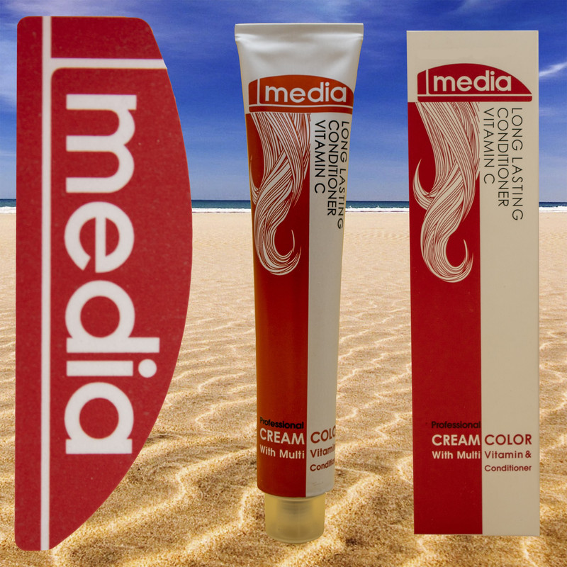 رنگ مو مدیا سری هایلایت شماره 900 حجم 100 میلی لیتر رنگ سوپر پلاتینی بلوند