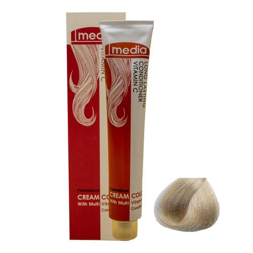 رنگ مو مدیا سری هایلایت شماره 90.32 حجم 100 میلی لیتر رنگ شامپاینی