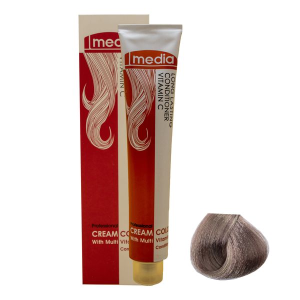 رنگ مو مدیا سری ترکیبی شماره ML.6 حجم 100 میلی لیتر رنگ قهوه ای متوسط