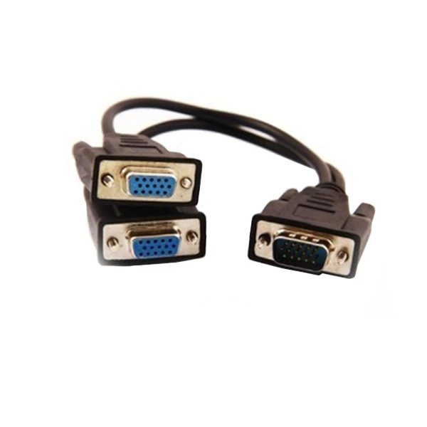 کابل تبدیل 1 به 2 VGA دی-نت کد 124 طول 0.2 متر