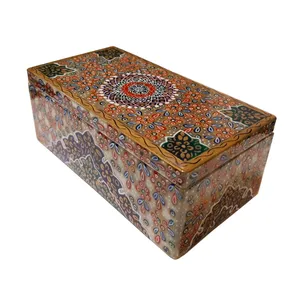 جعبه سنگ مرمر طرح تذهیب ترنج مدل 300158