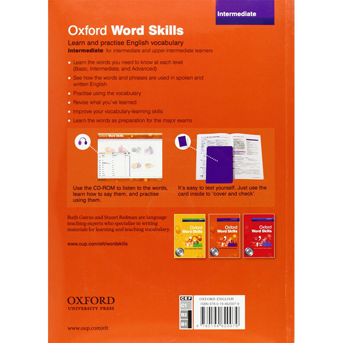 کتاب Oxford word skills Intermediate اثر Ruth Gairns and Stuart Redman انتشارات Oxford