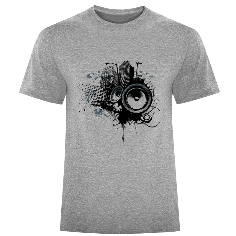 تی شرت آستین کوتاه مردانه طرح اسپیکر کد F262