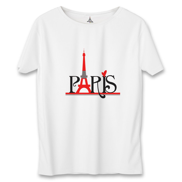 تی شرت مردانه به رسم طرح پاریس کد 3376