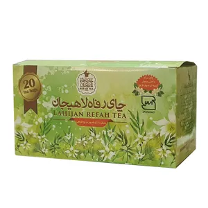 چای سیاه کیسه ای با طعم شکوفه بهار نارنج  رفاه لاهیجان بسته 20 عددی