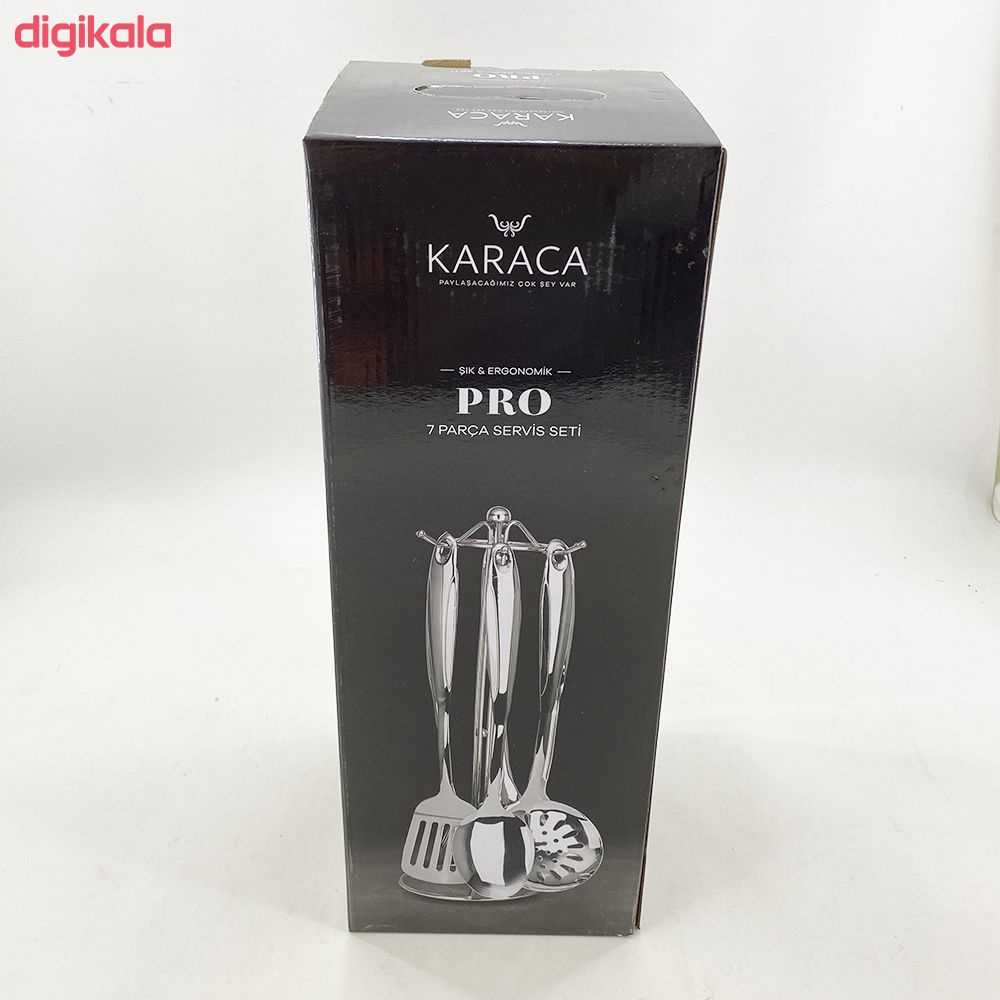 سرویس کفگیر و ملاقه 7 پارچه کاراجا مدل PRO main 1 3