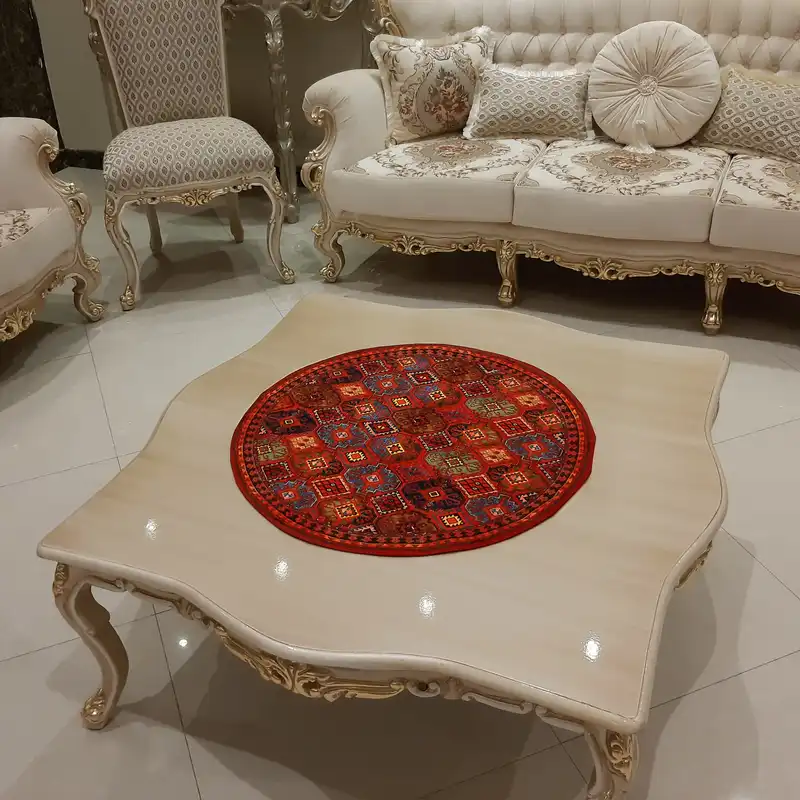 رومیزی طرح قشقایی کد KN-RGHash70C