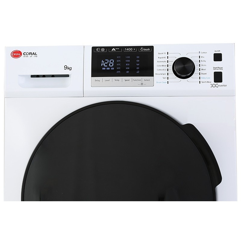 ماشین لباسشویی کرال مدل TFW 49413 ظرفیت 9 کیلوگرم