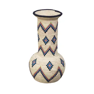  گلدان حصیربافی کد 2190 