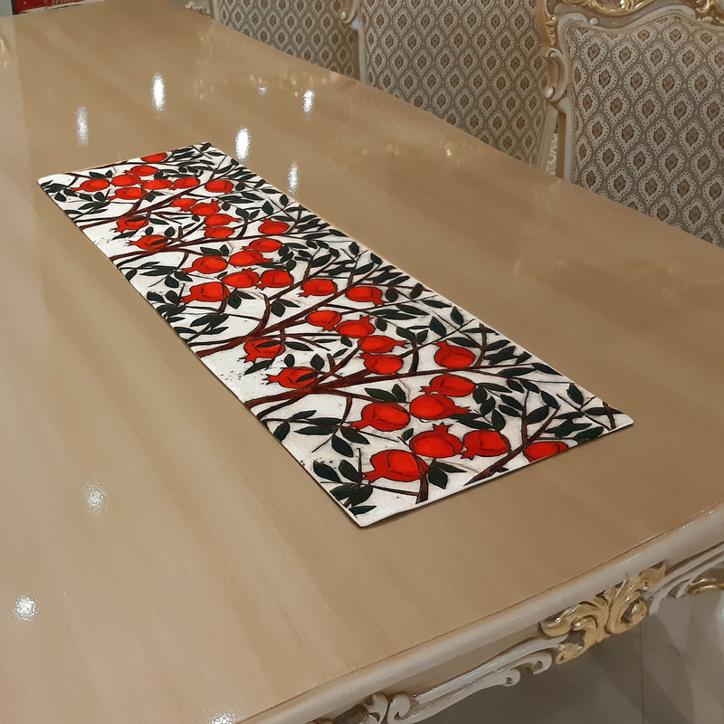 رانر طرح باغ انار کد KN-RGPom33100 رانر طرح باغ انار کد KN-RGPom33100