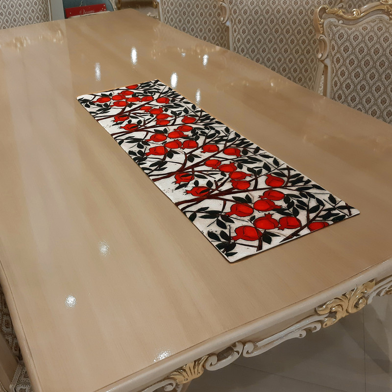 رانر طرح باغ انار کد KN-RGPom33100 رانر طرح باغ انار کد KN-RGPom33100