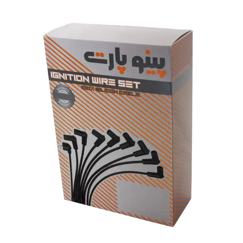 وایر شمع خودرو پینو پارت مدل PW-PZ مناسب برای پراید مجموعه 4 عددی