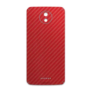 MAHOOT Red-Fiber Cover Sticker for Motorola Moto C Plus