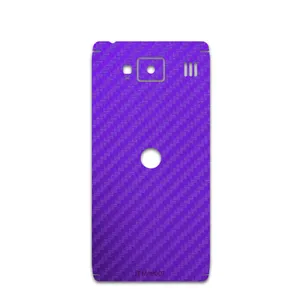 MAHOOT Purple-Fiber Cover Sticker for Motorola droid razr hd