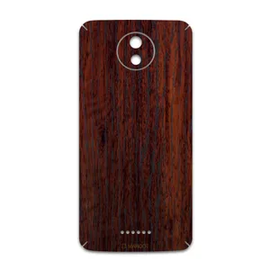 MAHOOT Red-Wood Cover Sticker for Motorola Moto C Plus