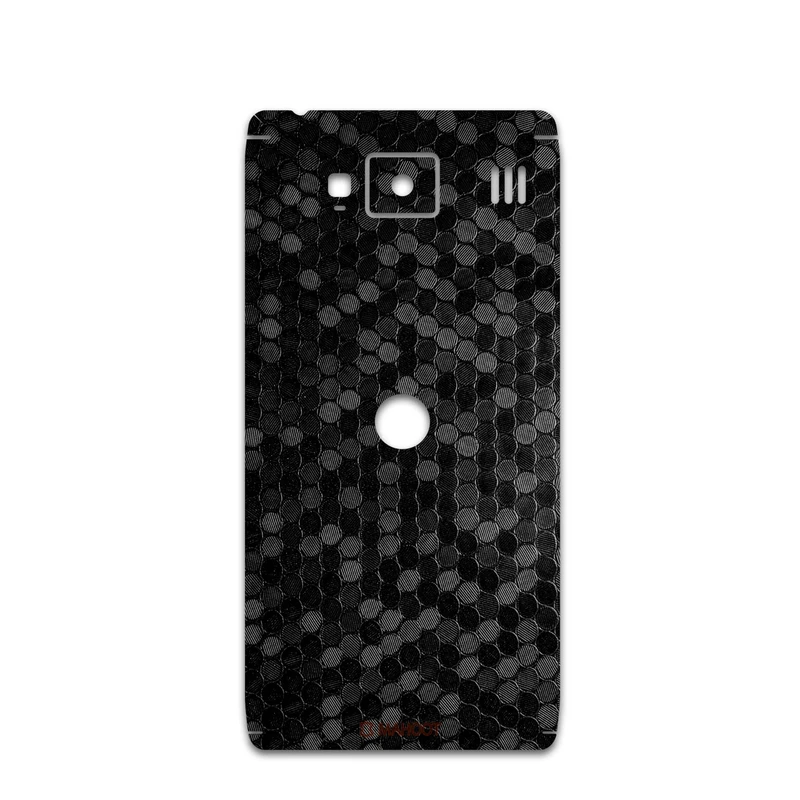 برچسب پوششی ماهوت مدل Honey-Comb-Circle مناسب برای گوشی موبایل موتورولا droid razr hd