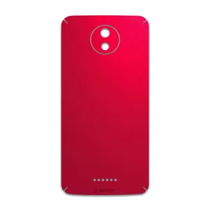 MAHOOT Matte-Warm-Red Cover Sticker for Motorola Moto C Plus