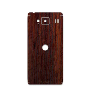 MAHOOT Red-Wood Cover Sticker for Motorola droid razr hd