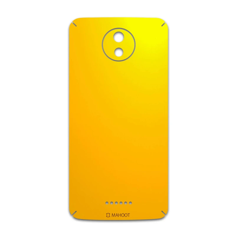 برچسب پوششی ماهوت مدل Matte-Deep-Mustard مناسب برای گوشی موبایل موتورولا Moto C Plus