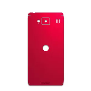 MAHOOT Matte-Warm-Red Cover Sticker for Motorola droid razr hd