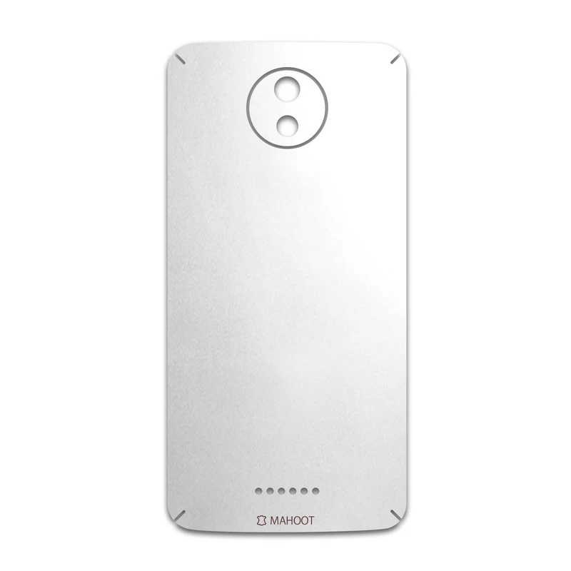 برچسب پوششی ماهوت مدل Metallic-White مناسب برای گوشی موبایل موتورولا Moto C Plus