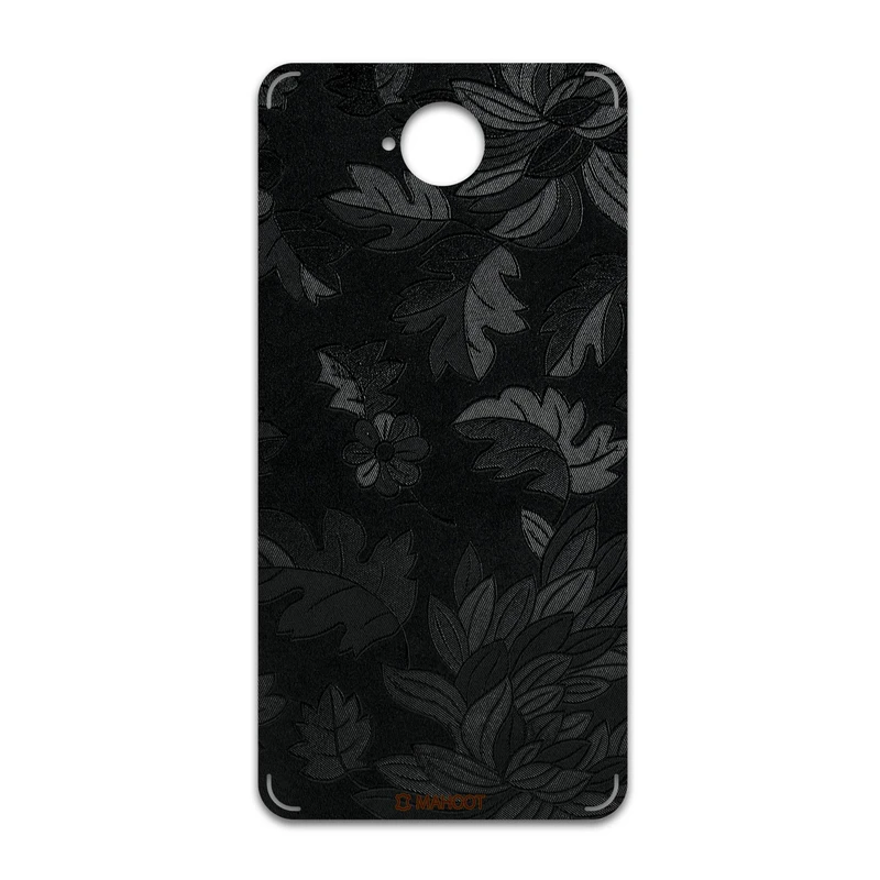 برچسب پوششی ماهوت مدل Black-Wildflower مناسب برای گوشی موبایل مایکروسافت Lumia 650