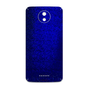 MAHOOT Blue-Holographic Cover Sticker for Motorola Moto C Plus