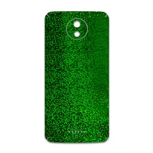 MAHOOT Green-Holographic Cover Sticker for Motorola Moto C Plus