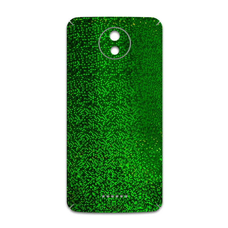 برچسب پوششی ماهوت مدل Green-Holographic مناسب برای گوشی موبایل موتورولا Moto C Plus