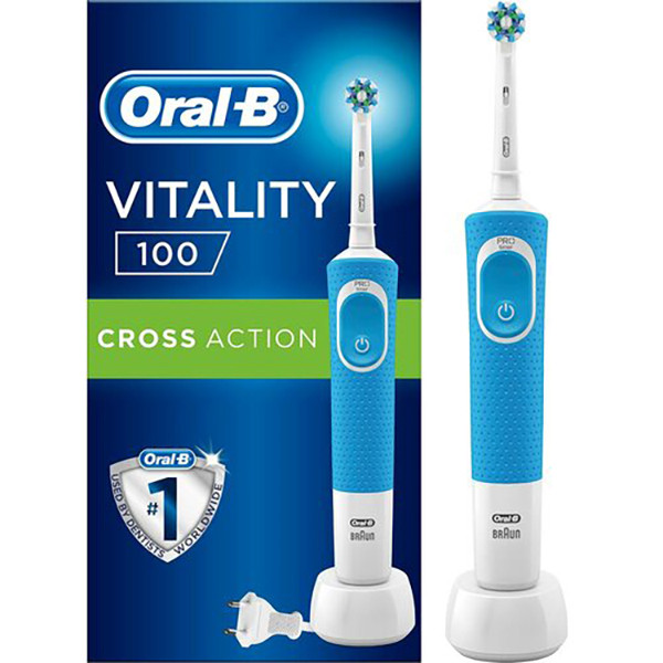 مسواک برقی اورال-بی مدل Cross Action Vitality 100 Powered By Braun مسواک برقی اورال-بی مدل Cross Action Vitality 100 Powered By Braun