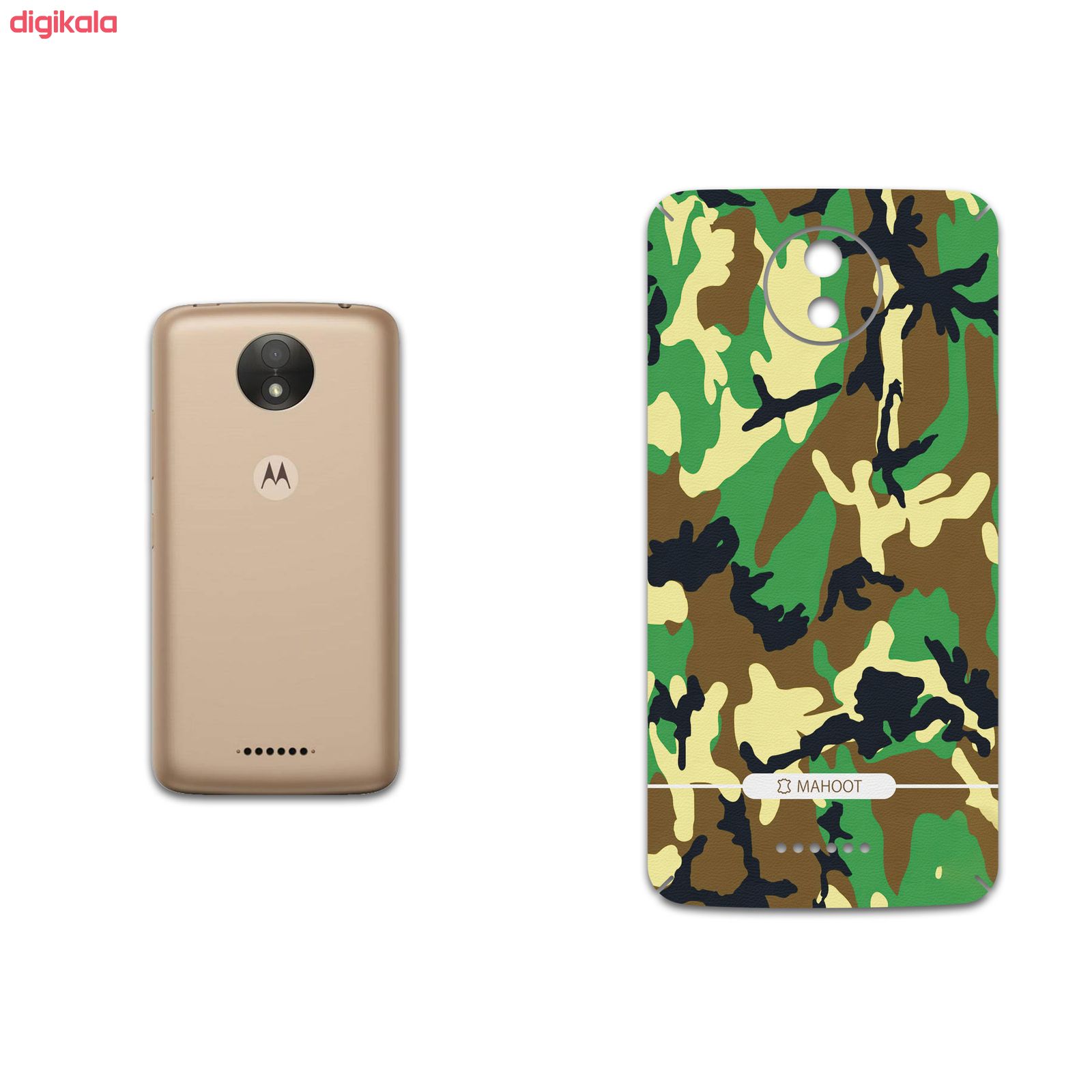 برچسب پوششی ماهوت مدل Army-Green1-Pattern مناسب برای گوشی موبایل موتورولا Moto C Plus main 1 1