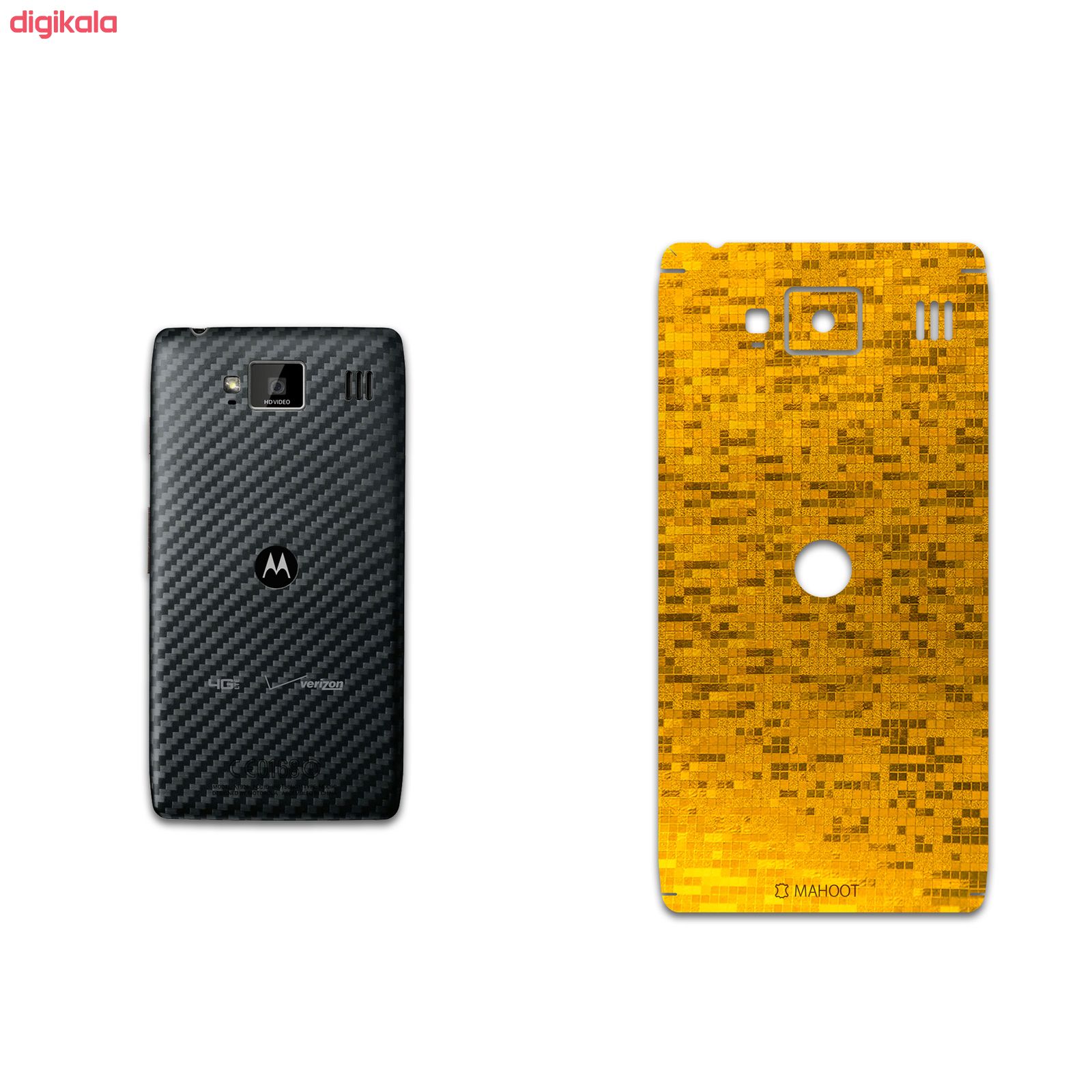 برچسب پوششی ماهوت مدل Gold-Pixel-Special مناسب برای گوشی موبایل موتورولا droid razr hd main 1 1