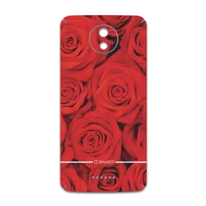 MAHOOT Red-Flower Cover Sticker for Motorola Moto C Plus