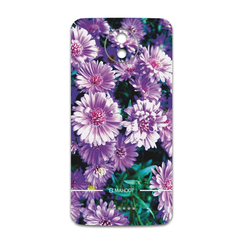 برچسب پوششی ماهوت مدل Purple-Flower مناسب برای گوشی موبایل موتورولا Moto C Plus