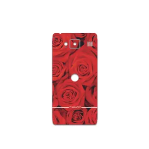 MAHOOT Red-Flower Cover Sticker for Motorola droid razr hd