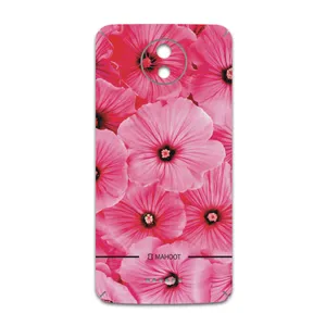 MAHOOT Pink-Flower Cover Sticker for Motorola Moto C Plus