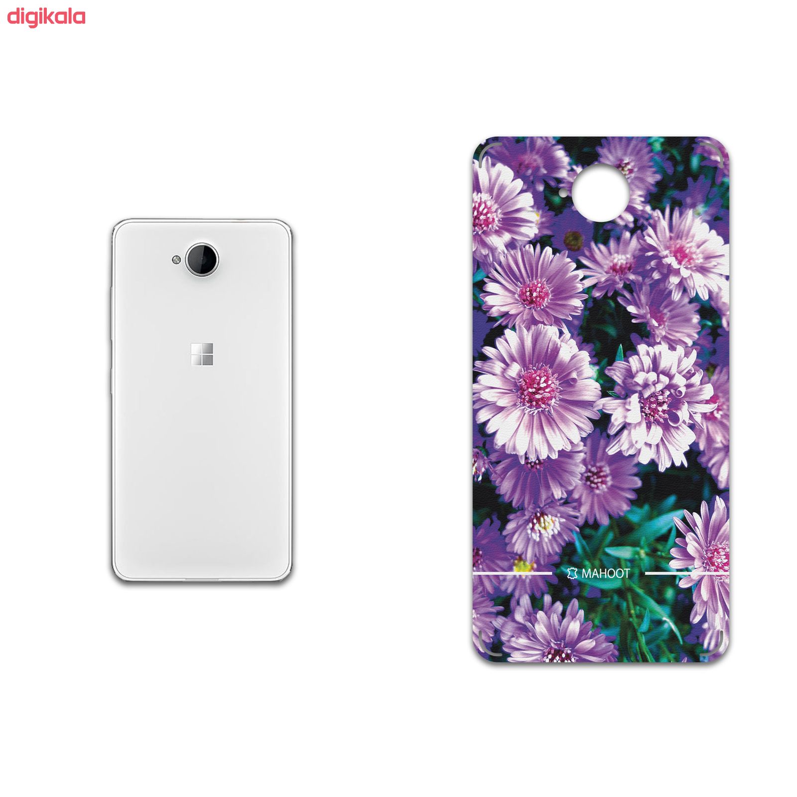 برچسب پوششی ماهوت مدل Purple-Flower مناسب برای گوشی موبایل مایکروسافت Lumia 650 main 1 1
