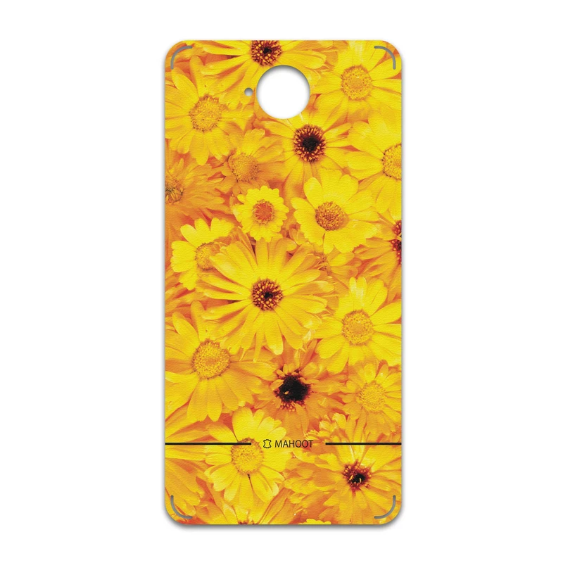 برچسب پوششی ماهوت مدل Yellow-Flower مناسب برای گوشی موبایل مایکروسافت Lumia 650