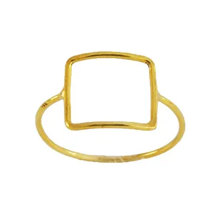 انگشتر نقره زنانه طرح مربع کد 515