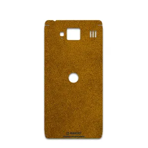 MAHOOT Brown-Chamois-Leather Cover Sticker for Motorola droid razr hd