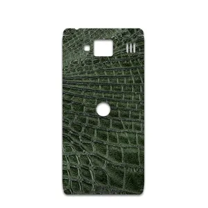MAHOOT Green-Crocodile-Leather Cover Sticker for Motorola droid razr hd
