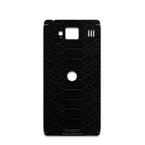 MAHOOT Black-Snake-Leather Cover Sticker for Motorola droid razr hd