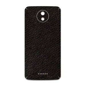 MAHOOT Dark-Brown-Leather Cover Sticker for Motorola Moto C Plus