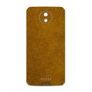 MAHOOT Brown-Chamois-Leather Cover Sticker for Motorola Moto C Plus