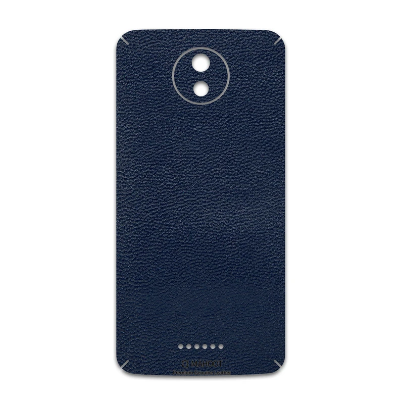 برچسب پوششی ماهوت مدل Deep-Blue-Leather مناسب برای گوشی موبایل موتورولا Moto C Plus