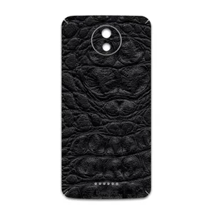 MAHOOT Black-Crocodile-Leather Cover Sticker for Motorola Moto C Plus